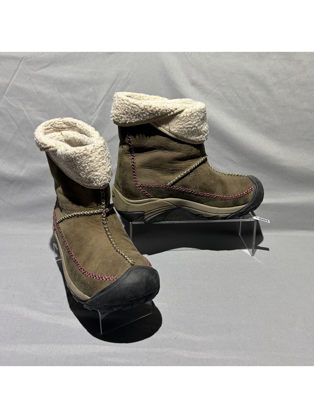Keen Winter Boots Women Size 7 Brown Faux Shearling Lining Comfy -200 Gram